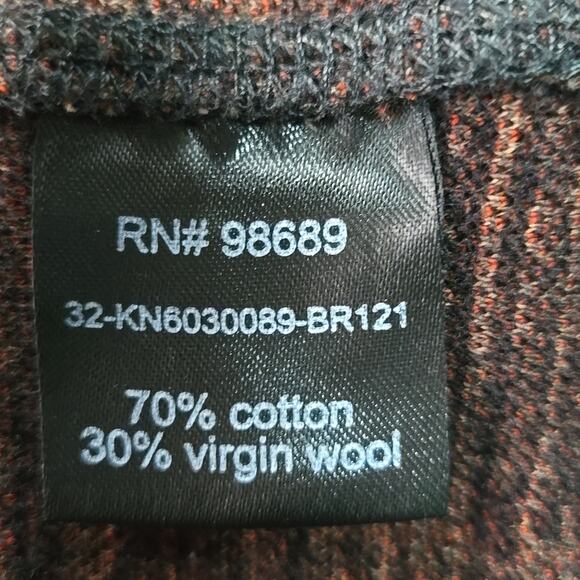 Todd Snyder Double Knit Plaid Hoodie Umber Sweatshirt Size XL - Picture 7 of 8